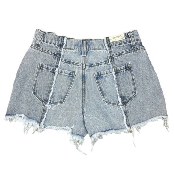 NWT BANJARA High Rise Denim Shorts Sz 3 / 25 Frayed Hem - Picture 5 of 5